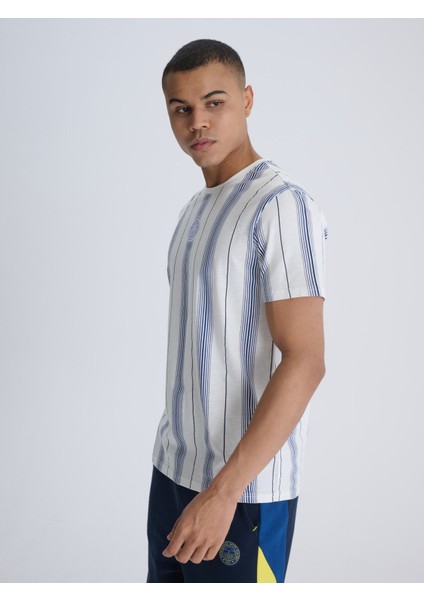 Erkek Trıbun Lacivert Çizgili Tshırt modelleri