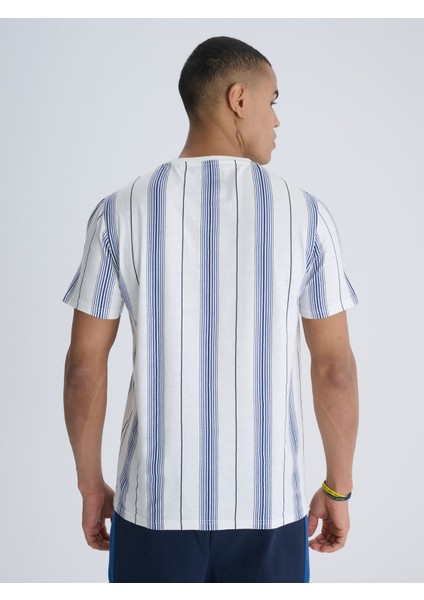 Erkek Trıbun Lacivert Çizgili Tshırt indirimleri