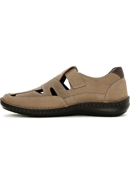 Erkek Siyah Nubuk Deri Sandalet 25SFD7114V3 fiyatları