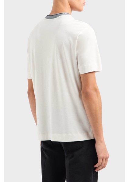 Şerit Detaylı Pamuk Regular Fit Sıfıt Yaka T Shirt Erkek T Shirt EM000853 AF12926 U0003