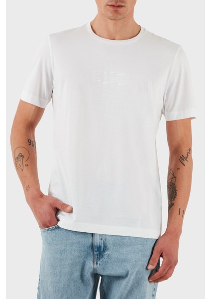Pamuk Regular Fit Bisklet Yaka Baskılı T Shirt Erkek T Shirt 50531587 100