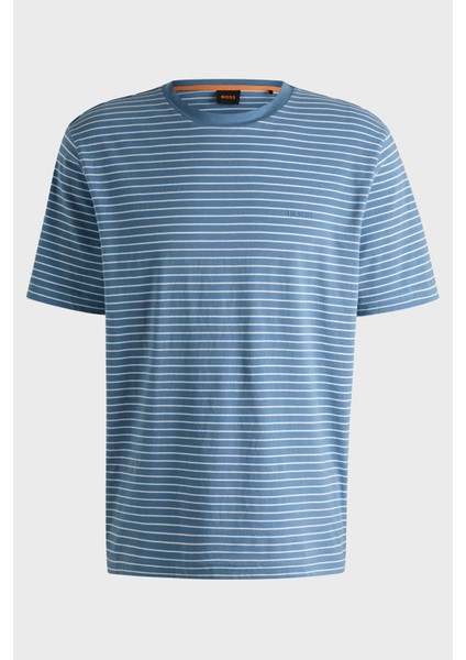 Çizgili Pamuk Relaxed Fit Bisiklet Yaka T Shirt Erkek T Shirt 50499334 462 indirimleri