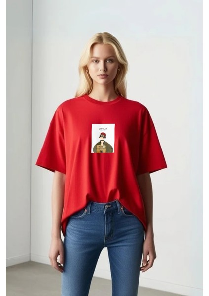 Mathilda Koleksiyon Oversize Pamuklu Tshirt
