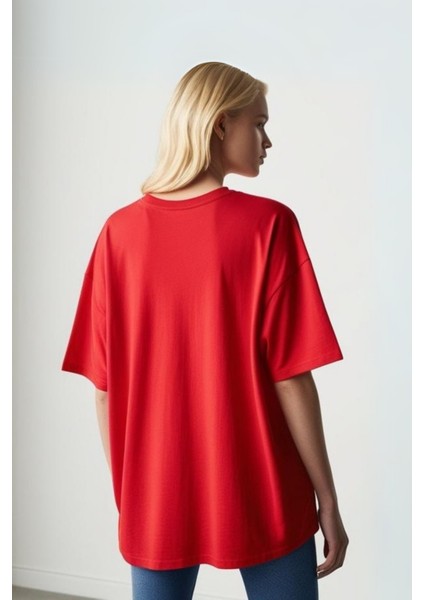 Mathilda Koleksiyon Oversize Pamuklu Tshirt