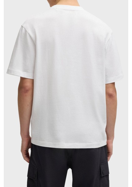 Pamuk Relaxed Fit Bisiklet Yaka Logolu T Shirt Erkek T Shirt 50542766 100