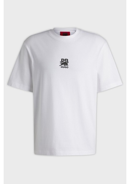 Pamuk Relaxed Fit Bisiklet Yaka Logolu T Shirt Erkek T Shirt 50542766 100 indirimleri