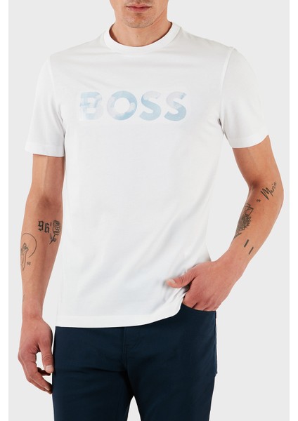 Pamuk Regular Fit Bisiklet Yaka Logolu T Shirt Erkek T Shirt 50531309 102 indirimleri