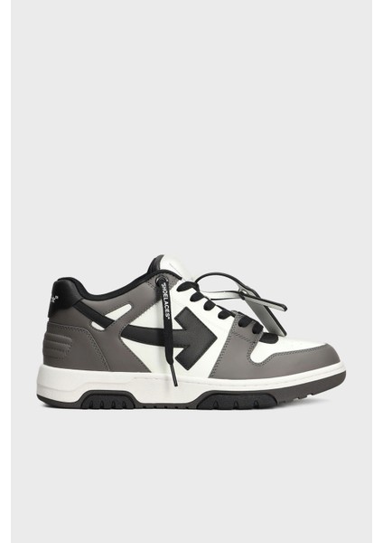 Deri Ok Tasarımlı Sneaker Ayakkabı Erkek Ayakkabı OMIA189C99LEA013 0710