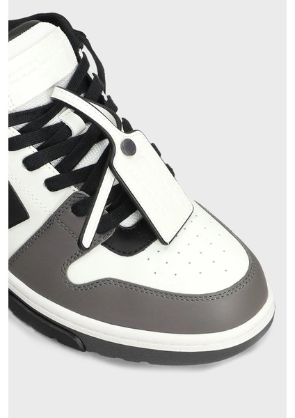 Deri Ok Tasarımlı Sneaker Ayakkabı Erkek Ayakkabı OMIA189C99LEA013 0710