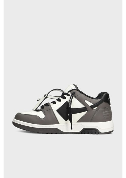 Deri Ok Tasarımlı Sneaker Ayakkabı Erkek Ayakkabı OMIA189C99LEA013 0710