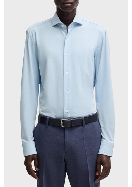 Esnek Jarse Slim Fit Uzun Kol Gömlek Erkek Gömlek 50533393 450