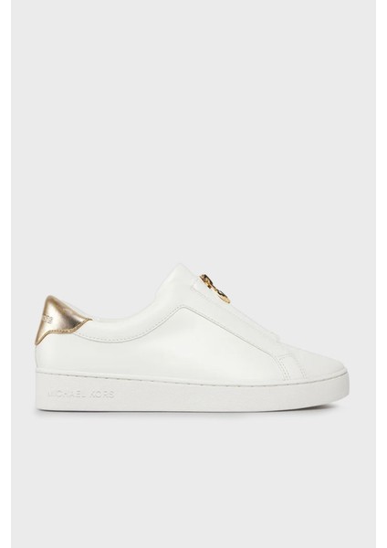 Deri Logolu Fermuarlı Sneaker Ayakkabı 43R4KTFP2L740 Bayan Ayakkabı 43R4KTFP2L 740