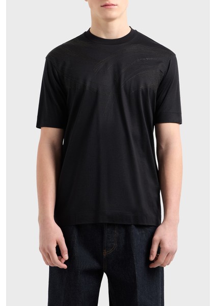 Pamuklu Regular Fit Bisiklet Yaka T Shirt Erkek T Shirt EM001023 AF13747 MC203