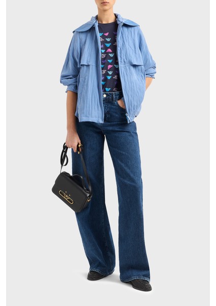 Regular Fit Çıkarılabilir Kapüşonlu Cupro Ceket Bayan Ceket EW000642 AF12644 U9324 modelleri