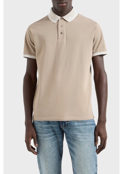 Streç Pamuklu Regular Fit Düğmeli Polo Yaka T Shirt Erkek Polo Yaka T Shirt EM000852 AF12955 F6054
