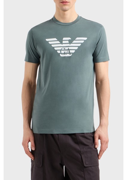 Pamuklu Regular Fit Bisiklet Yaka Logolu T Shirt Erkek T Shirt 8N1TN5 1jpzz M9061
