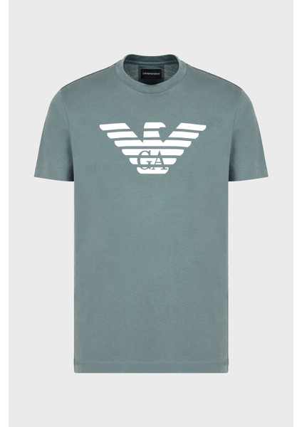 Pamuklu Regular Fit Bisiklet Yaka Logolu T Shirt Erkek T Shirt 8N1TN5 1jpzz M9061