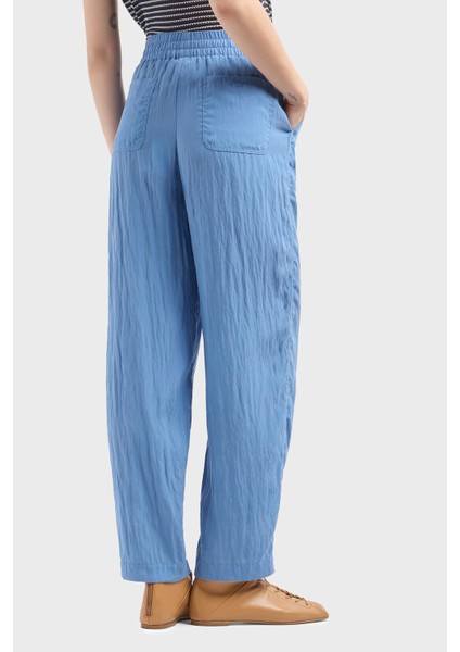 Relaxed Fit Yüksek Bel Düz Paça Cupra Pantolon Bayan Pantolon EW000654 AF12644 U9324 fiyatları