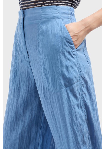 Relaxed Fit Yüksek Bel Düz Paça Cupra Pantolon Bayan Pantolon EW000654 AF12644 U9324 modelleri
