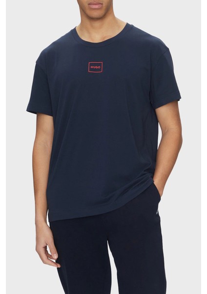 Pamuklu Regular Fit Bisiklet Yaka Logolu T Shirt Erkek T Shirt 50525236 405