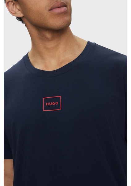 Pamuklu Regular Fit Bisiklet Yaka Logolu T Shirt Erkek T Shirt 50525236 405