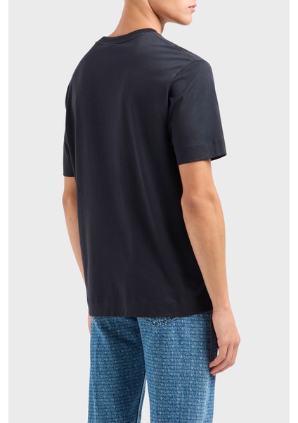 Logo Baskılı Pamuklu Regular Fit Bisiklet Yaka T Shirt Erkek T Shirt EM000780 AF12926 UB118 fiyatları