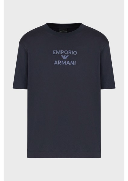 Logo Baskılı Pamuklu Regular Fit Bisiklet Yaka T Shirt Erkek T Shirt EM000780 AF12926 UB118 indirimleri