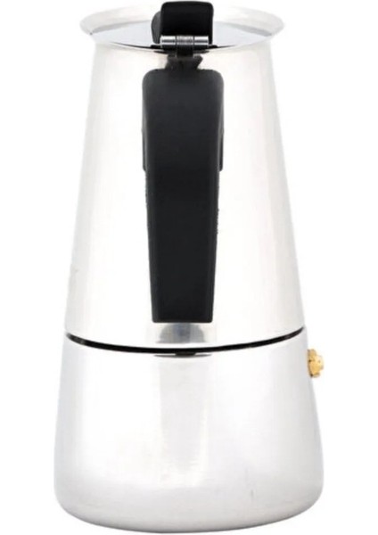 Espresso Kahve Makine Paslanmaz Çelik Indüksiyonlu Moka Pot 300ML Koleksiyon 1 Adet