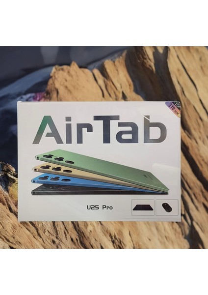 Air Tab U25 Pro Tablet, 10.1" Fhd Ekran, Android 13, 16GB Ram, 1tb Rom, 13MP 30MP Kamera, 10000MAH Pil, Klavye ve Mouse