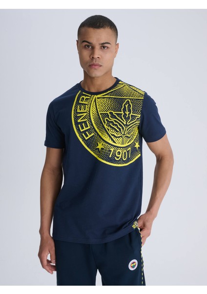 Erkek Trıbun Halftone Logolu Tshırt