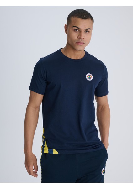 Erkek Trıbun Çubuklu Detaylı Tshırt