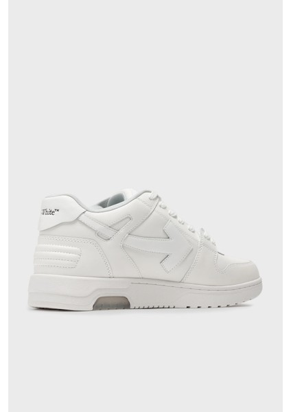 Deri Yazı Baskılı Sneaker Ayakkabı Erkek Ayakkabı OMIA189C99LEA01A 0110 fırsatları