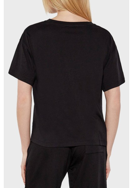 Pamuk Oversize Fit Bisiklet Yaka Logolu T Shirt Bayan T Shirt EW000553 AF10887 UC001 fiyatları