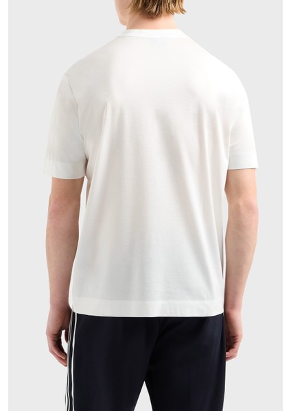 Logo Nakışlı Pamuklu Regular Fit Bisiklet Yaka T Shirt Erkek T Shirt EM001070 AF13747 U0003 fiyatları