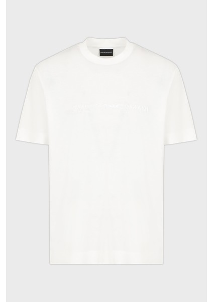 Logo Nakışlı Pamuklu Regular Fit Bisiklet Yaka T Shirt Erkek T Shirt EM001070 AF13747 U0003 indirimleri