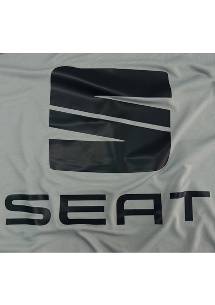 Seat Leon 2 (2005 - 2012) Gri Kumaş Araba Branda Logolu Kumaş Araba Brandası Penye Oto Branda fiyatları