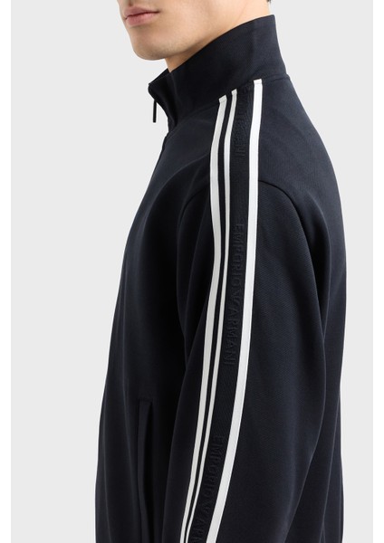 Pamuklu Regular Fit Dik Yaka Logo Bantlı Sweat Erkek Sweat EM001110 AF13488 UB118 fırsatları
