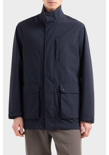Su Itici Regular Fit Rüzgar Geçirmez Dik Yaka Mont Erkek Mont EM000839 AF13090 UB118