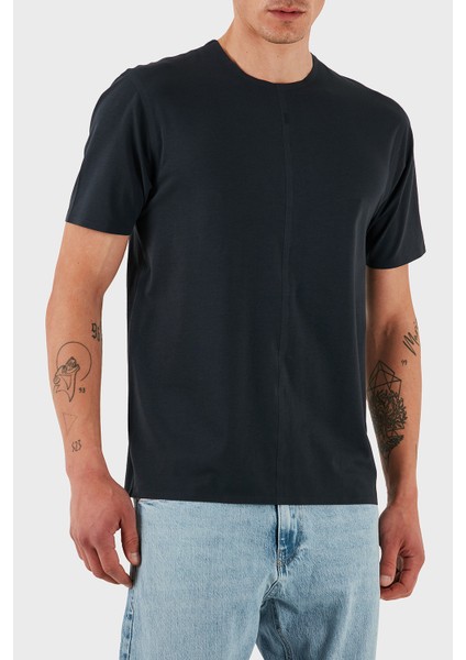 Streç Pamuklu Regular Fit Bisiklet Yaka T Shirt Erkek T Shirt 50533301 402