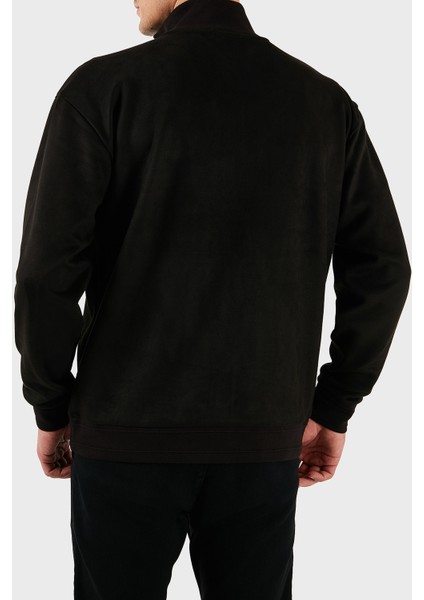 Pamuklu Regular Fit Dik Yaka Fermuarlı Sweat Erkek Sweat 50531043 001