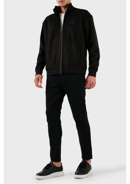 Pamuklu Regular Fit Dik Yaka Fermuarlı Sweat Erkek Sweat 50531043 001