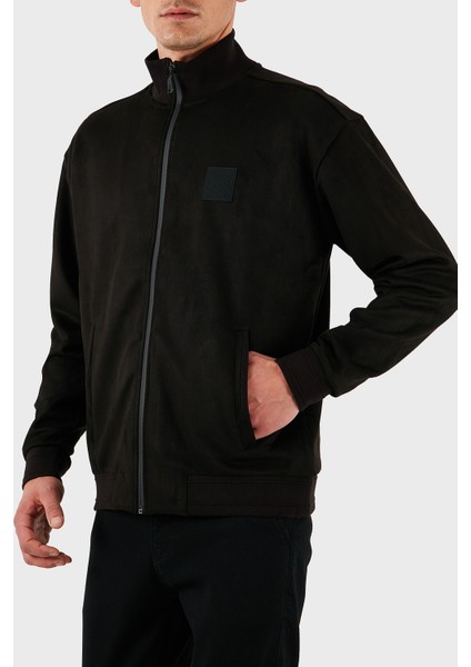 Pamuklu Regular Fit Dik Yaka Fermuarlı Sweat Erkek Sweat 50531043 001