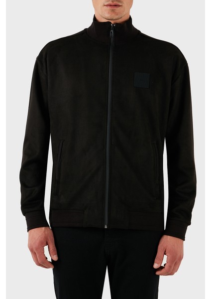 Pamuklu Regular Fit Dik Yaka Fermuarlı Sweat Erkek Sweat 50531043 001