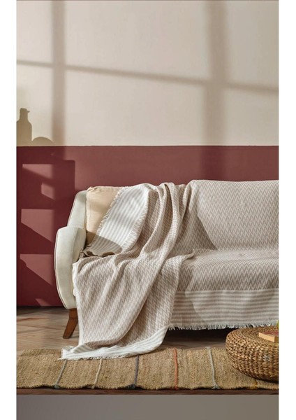 Aygül Bej Koltuk Örtüsü 170X210