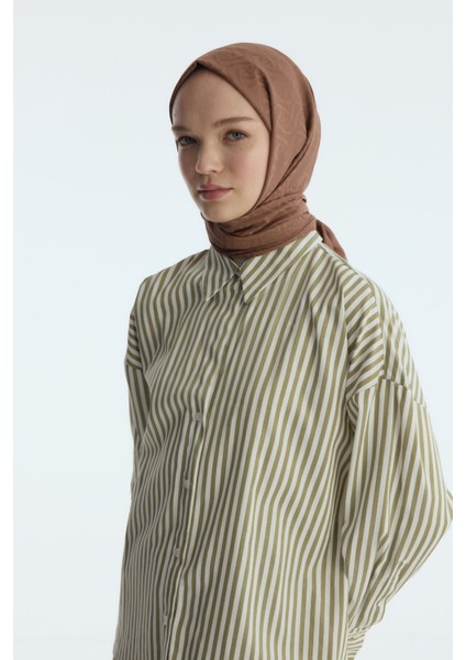 Ipeksi Jakar Elegant Desen Şal - Dut