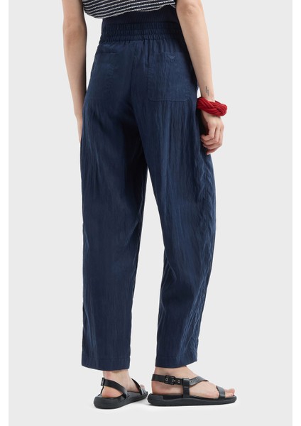 Relaxed Fit Yüksek Bel Düz Paça Cupra Pantolon Bayan Pantolon EW000654 AF12644 UB097 fiyatları