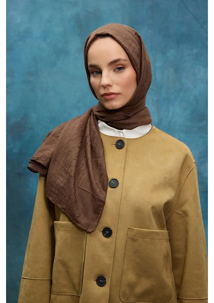 Bambu Kraş Şal - Acı Kahve