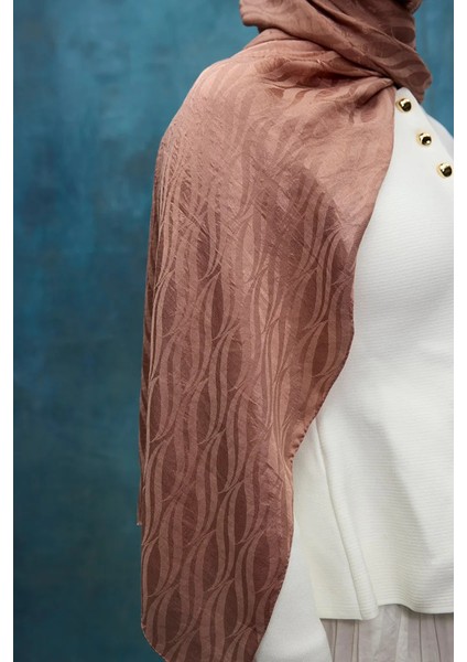 Italyan Jakar Şal Dalga Desen - Haki fırsatları