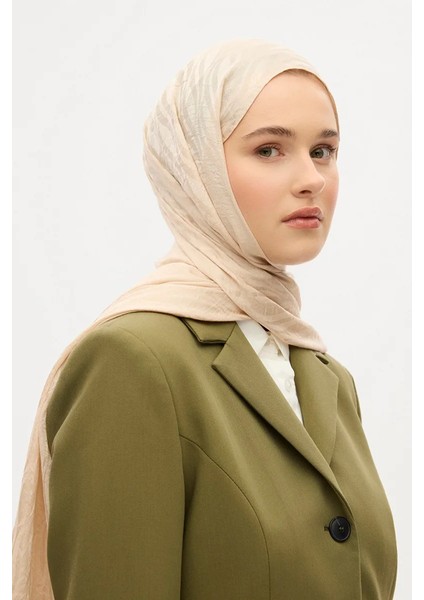 Italyan Jakar Şal Dalga Desen - Haki