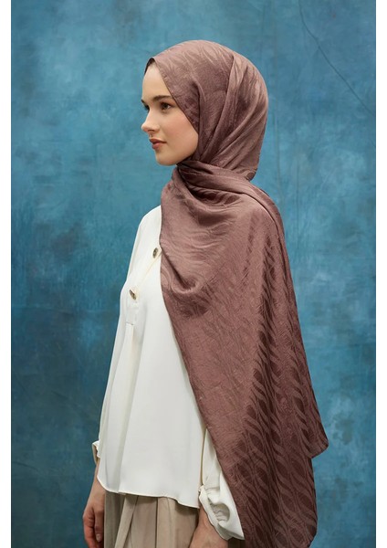 Italyan Jakar Şal Dalga Desen - Haki modelleri